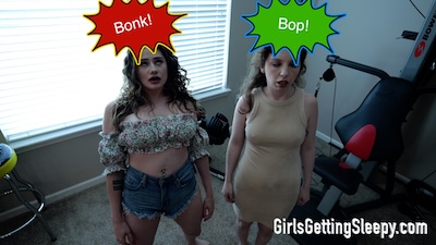 Inara and Mia Knocked Out at the Shoot